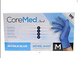 Bimel CoreMed  Mavi Nitril (M)  100lü