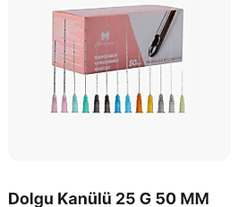 Dolgu Kanülü 25/50mm 10 ad
